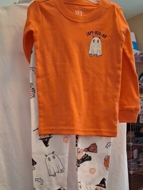 Super Cute Orange 'Capy-Boo-Ra' Halloween Pajama Set🍁🍂🍃☘️🍂🍁